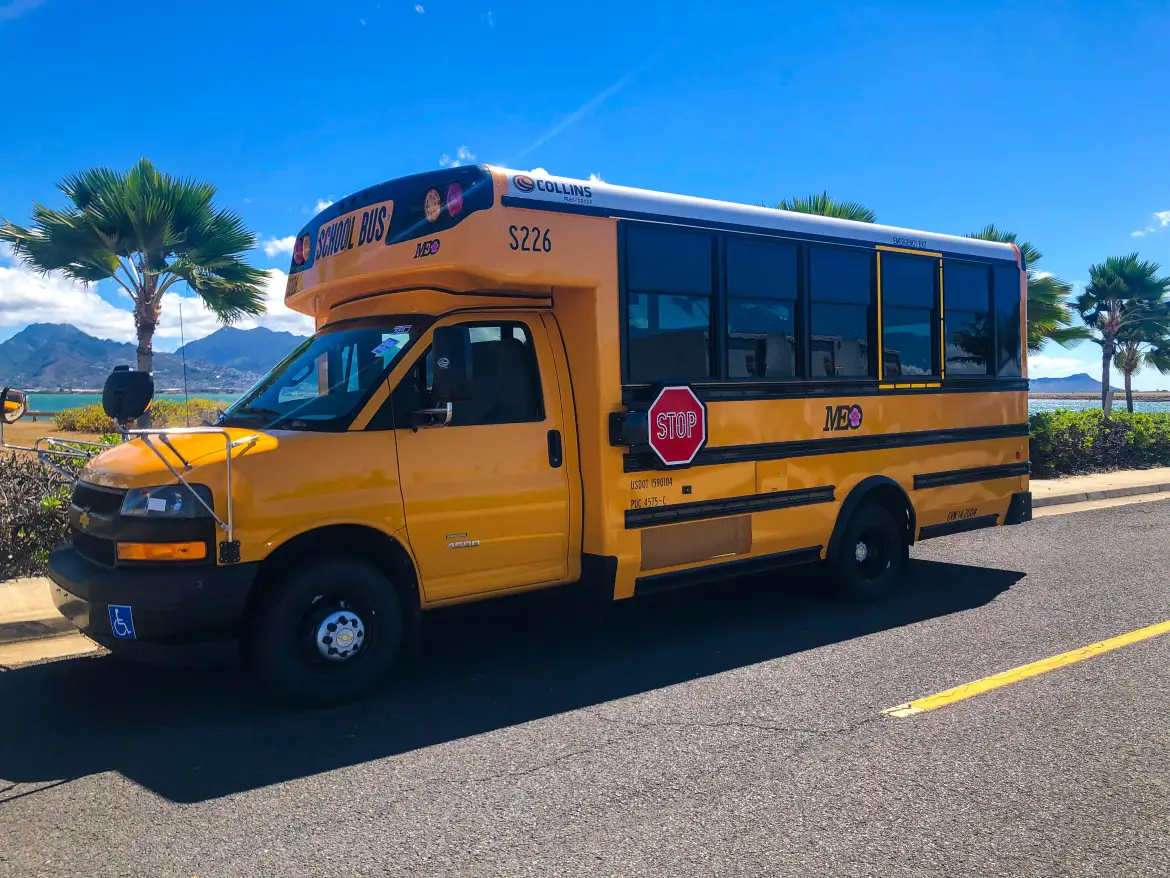 collins classic school bus in Oahu, Hawaii