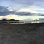 Sunset in Chuuk on the Beach