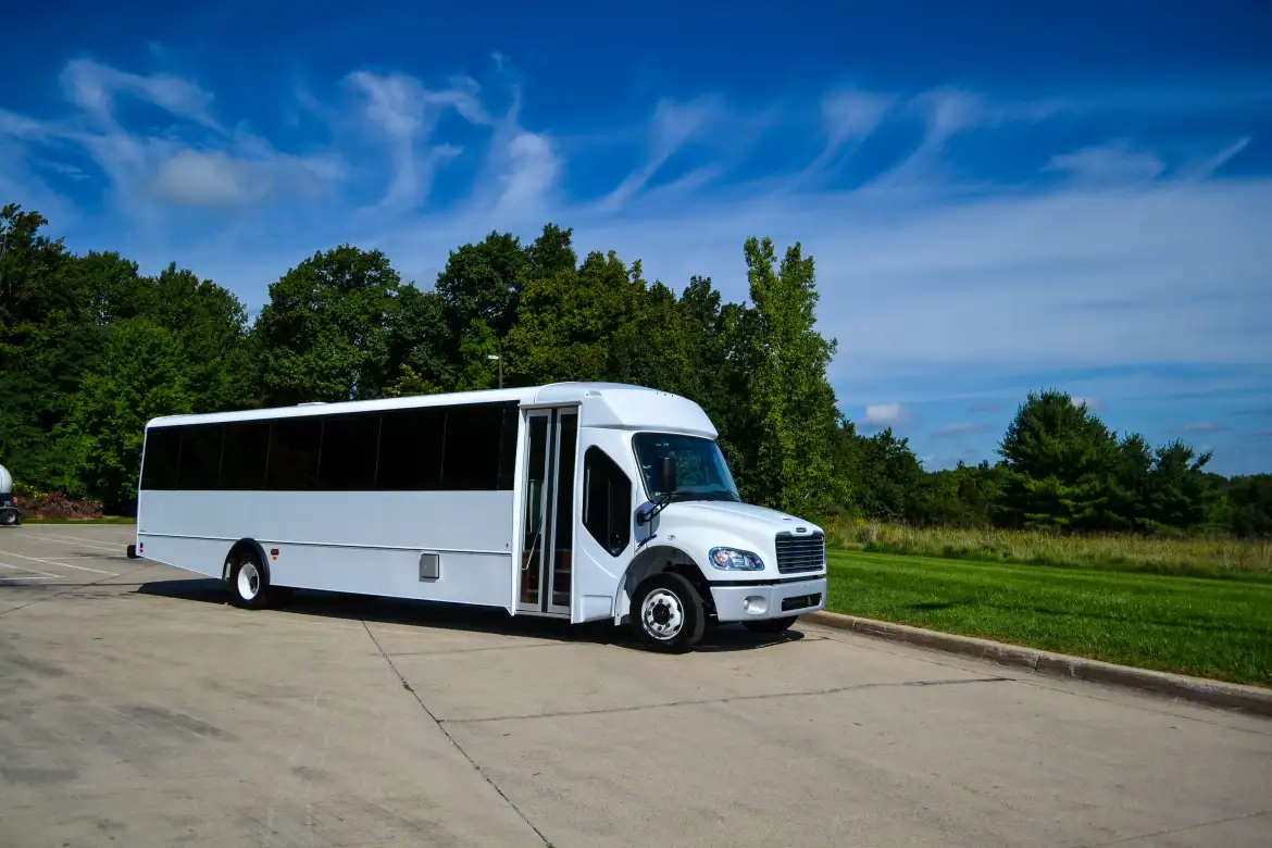 check out beautiful and large tour cutaway buses for a wonderful tour experience